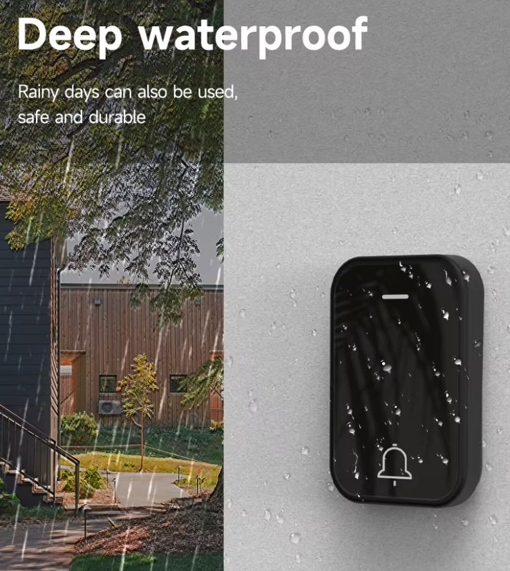Self-powered Wireless Doorbell HK Plug (1 transmitter 2 receiver)