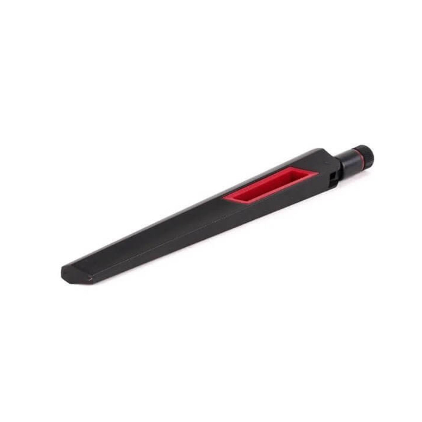High gain 12dBi dual band WiFi antenna for router, RP-SMA male connector, boosts WLAN signal.