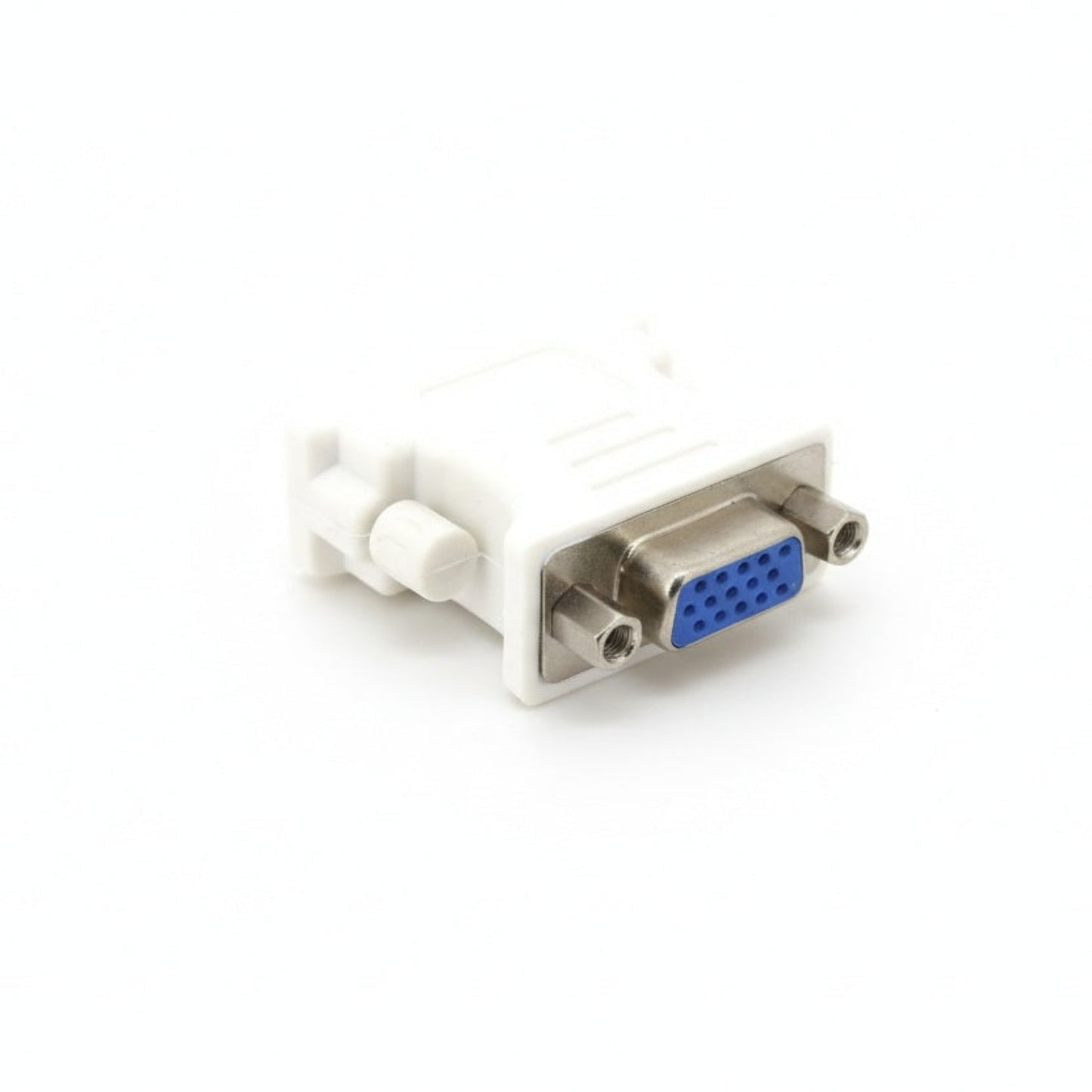 DVI-I 24+5 Male to VGA Female Adapter White