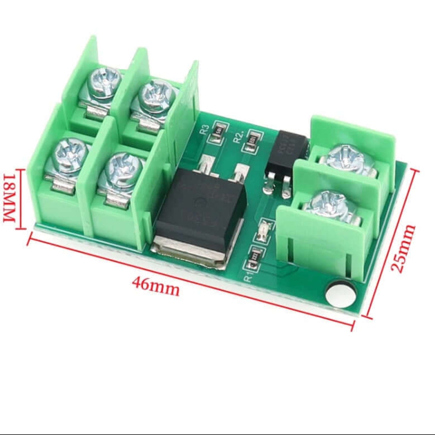 DC 5V–36V Electronic Pulse Trigger Switch Control Panel module with power MOSFET, designed for motor and LED control.