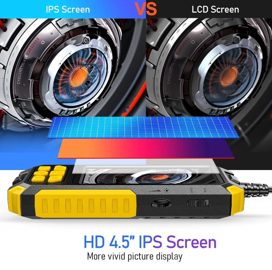 4.5 inch HD IPS screen vs LCD screen comparison endoscope display