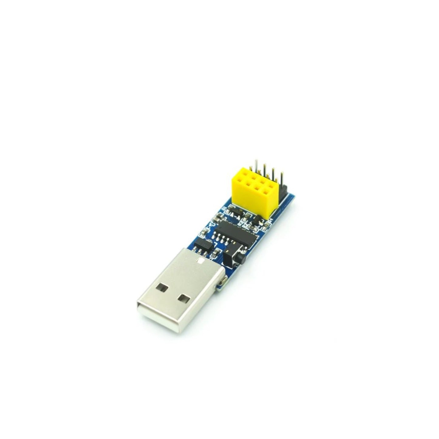 USB to ESP8266 ESP-01S programmer, featuring CH340C chip for easy firmware downloads and serial debugging.
