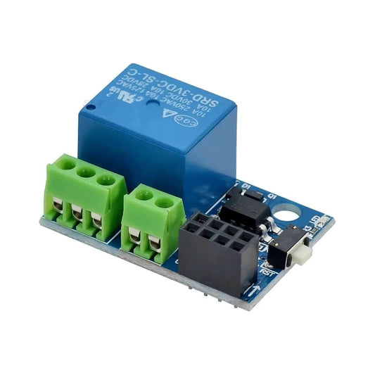 ESP8266 ESP-01S 5V WiFi relay module, blue relay with green terminal block, suitable for Arduino and smart home retrofitting