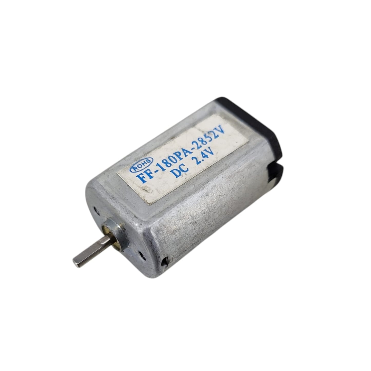 FF-180PA high torque DC motor front view showing shaft and terminals 3-6V