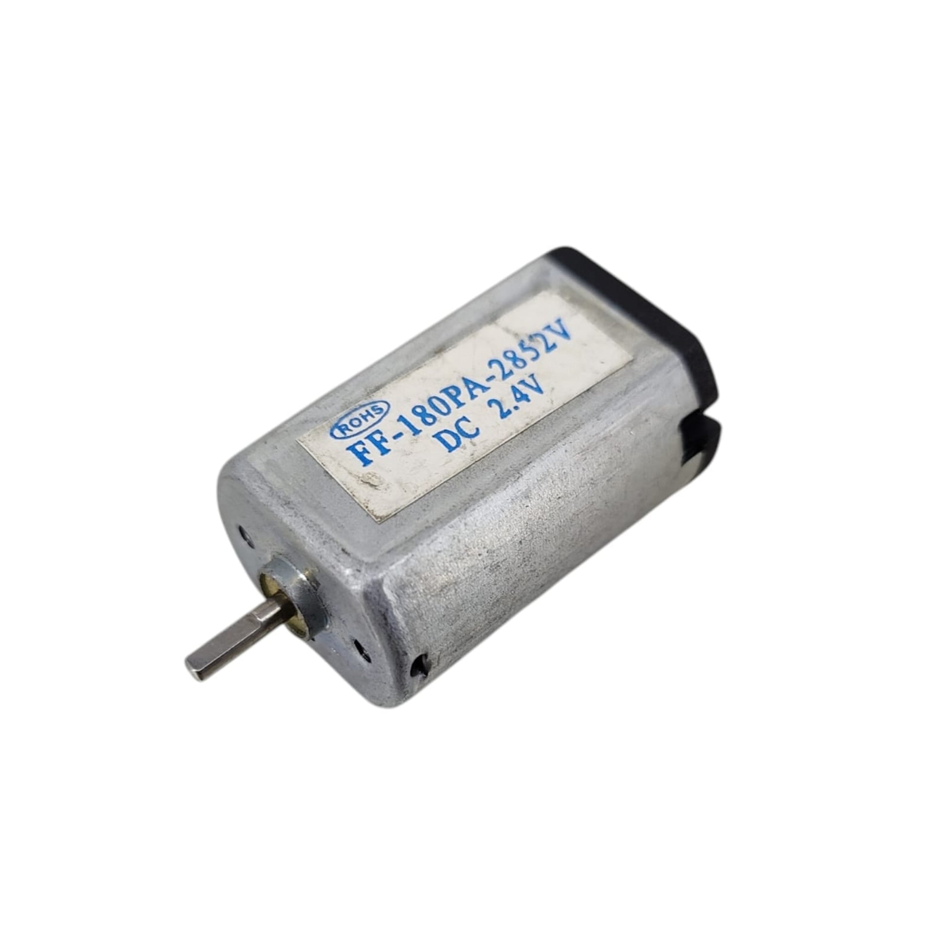 FF-180PA high torque DC motor front view showing shaft and terminals 3-6V