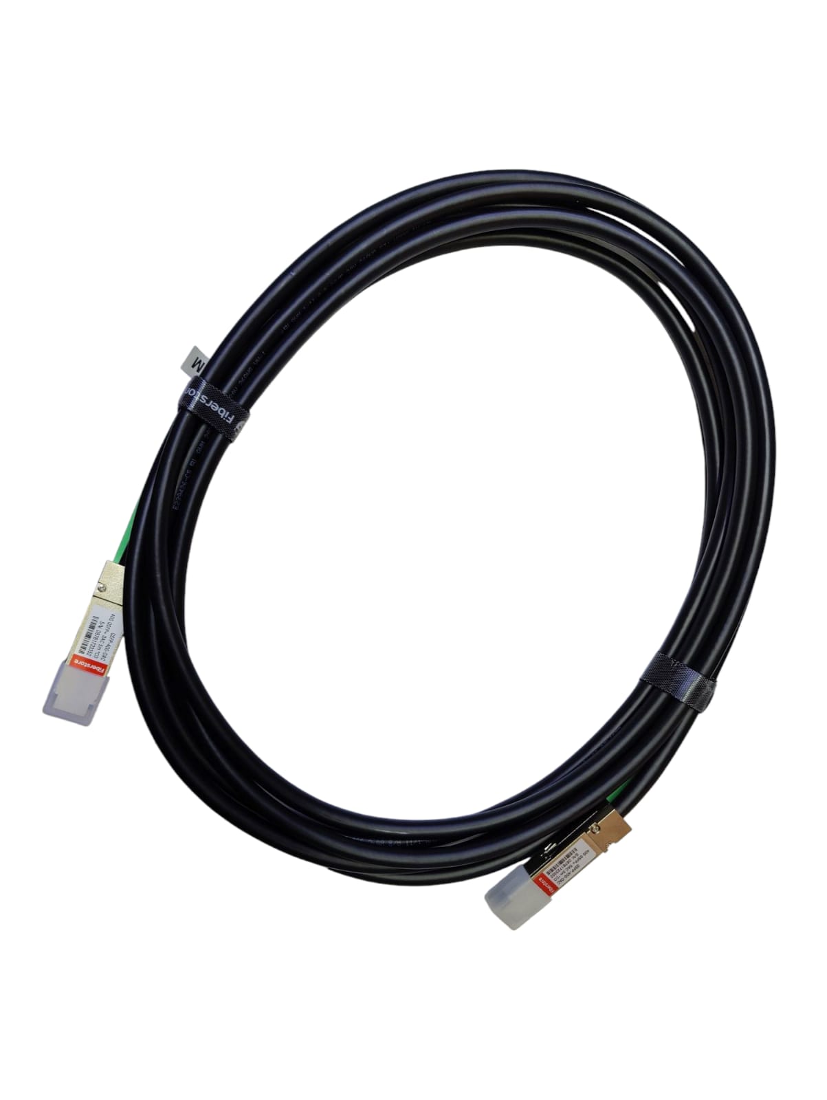 Fiberstore 40G QSFP+ Passive DAC Cable - 5M, high-performance Direct Attach Copper cable for 40GbE applications.