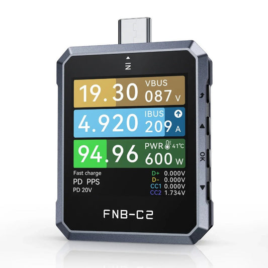 FNIRSI FNB-C2 USB PD 3.1 Type-C Tester main unit displaying 240W power measurement.