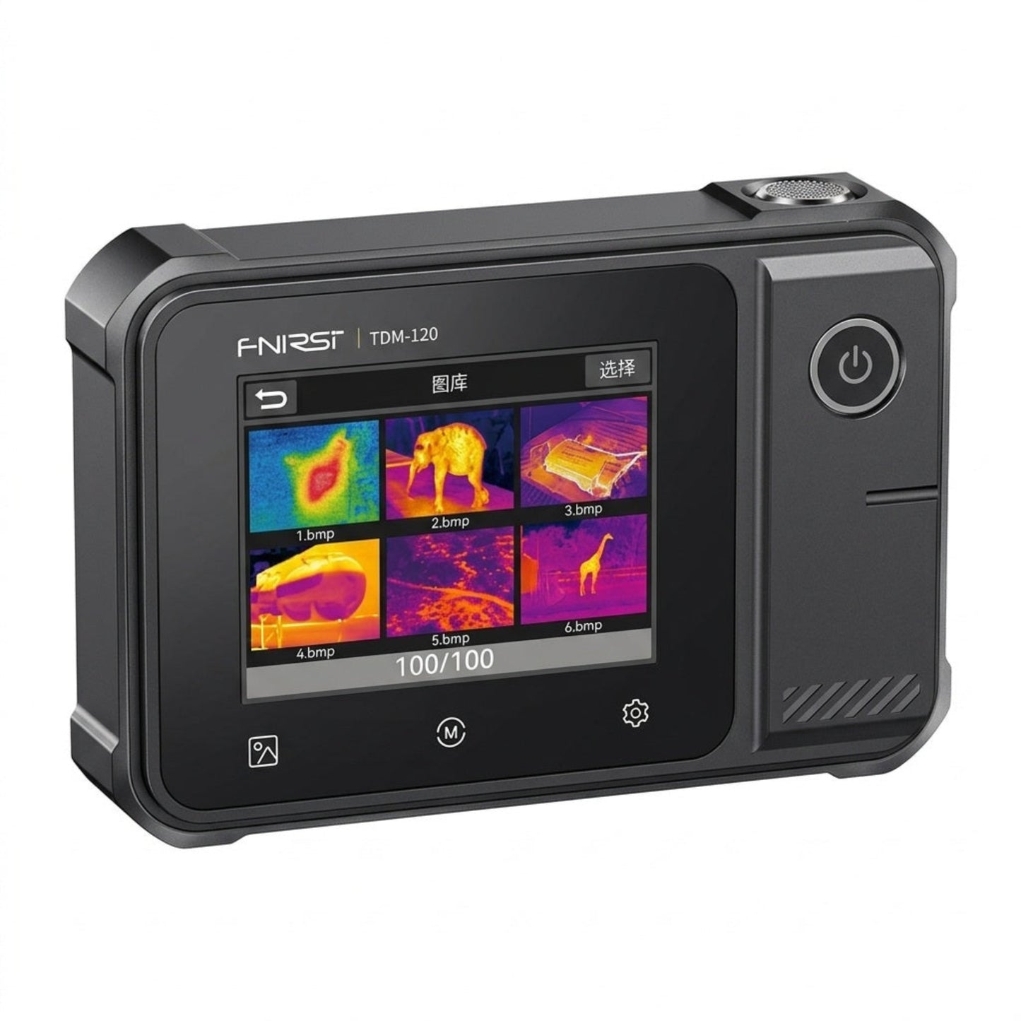 FNIRSI TDM-120P 2-in-1 thermal imager multimeter with 2.8-inch touchscreen for professional electrical testing.