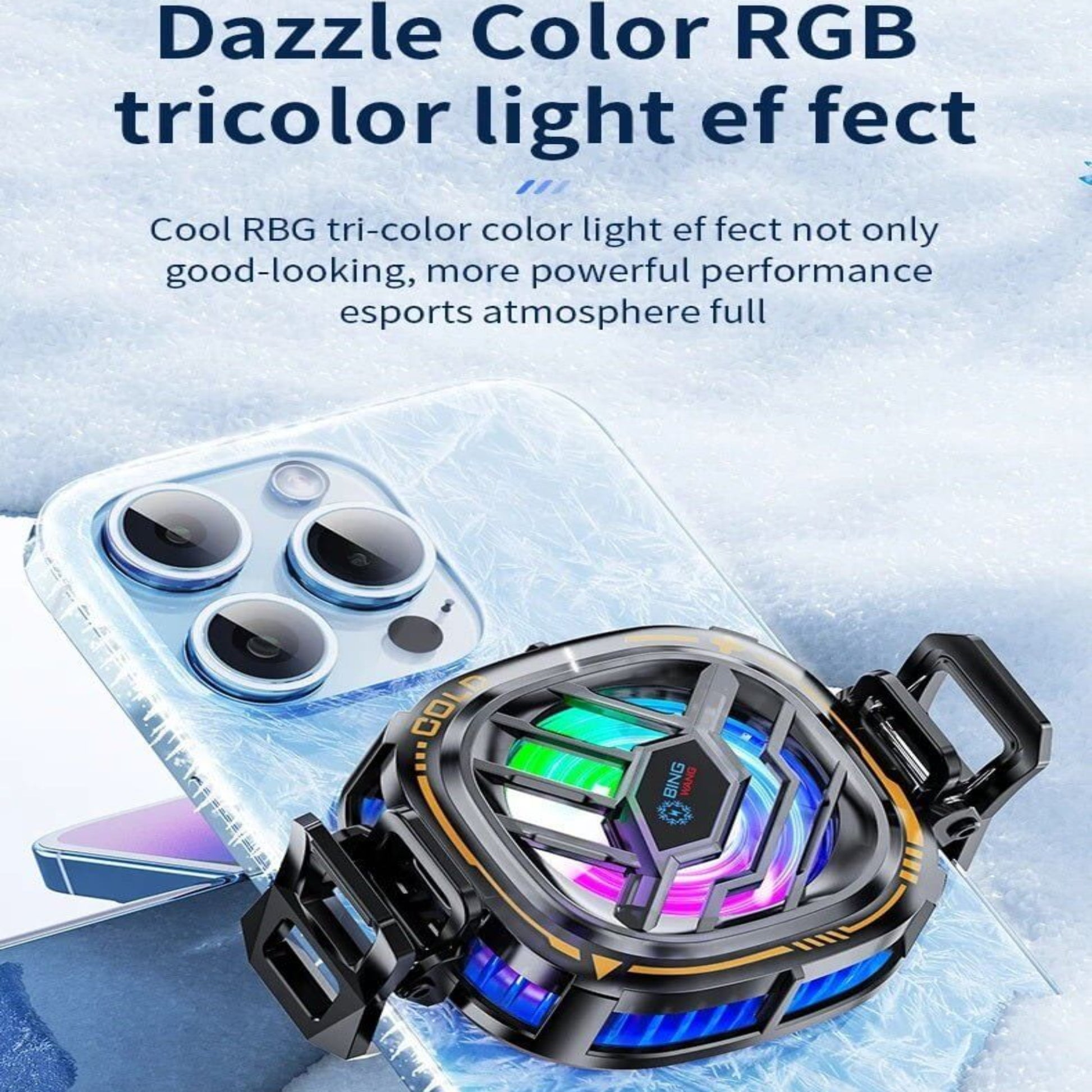 炫彩 RGB 三色呼吸燈效，營造電競氛圍，外觀時尚酷炫。