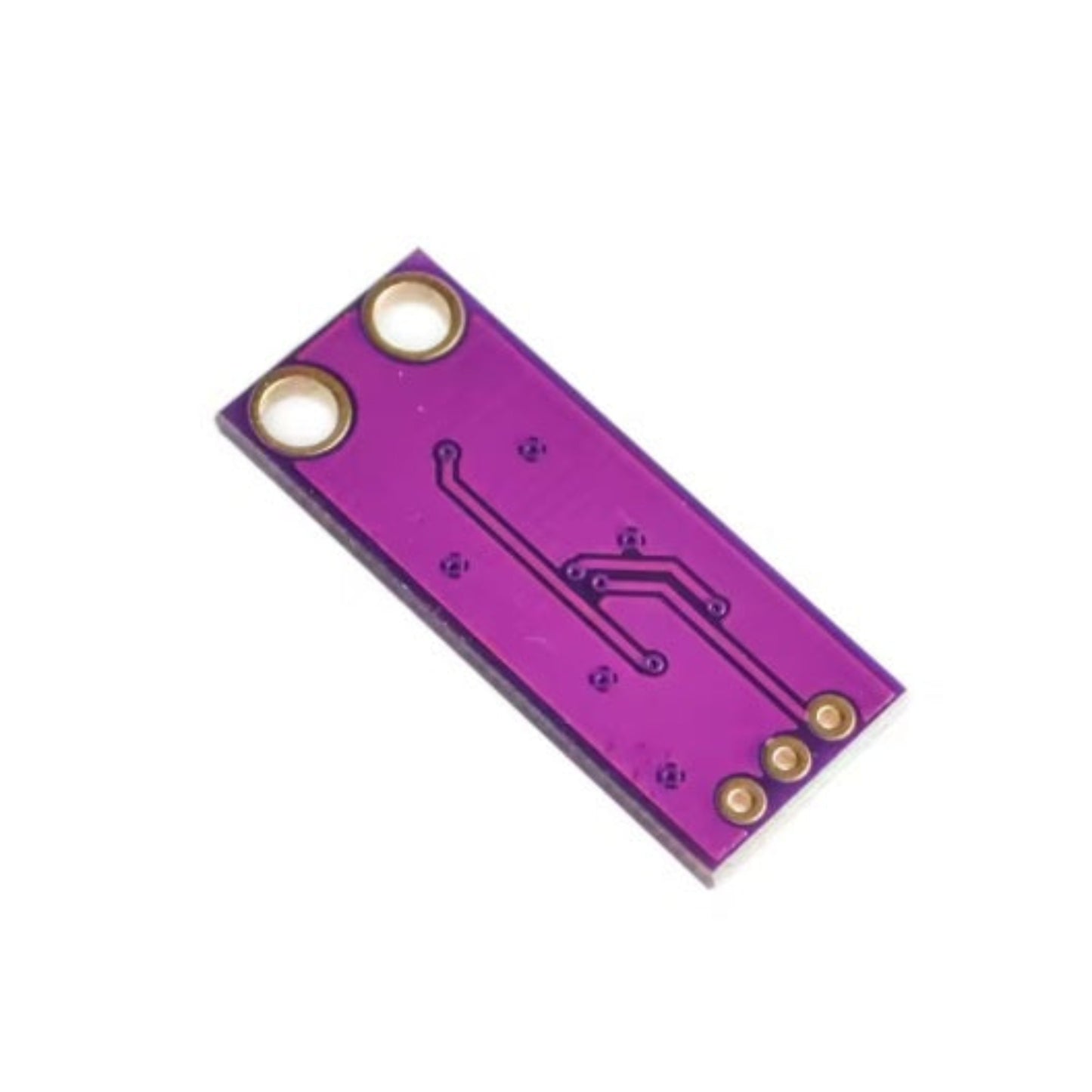 Back view of the purple PCB for the GUVA-S12SD UV sensor module