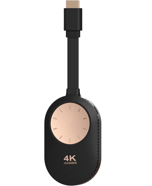 Hagibis 4K 60Hz Wireless HDMI Display Dongle Adapter, portable device for seamless casting to HDMI displays.
