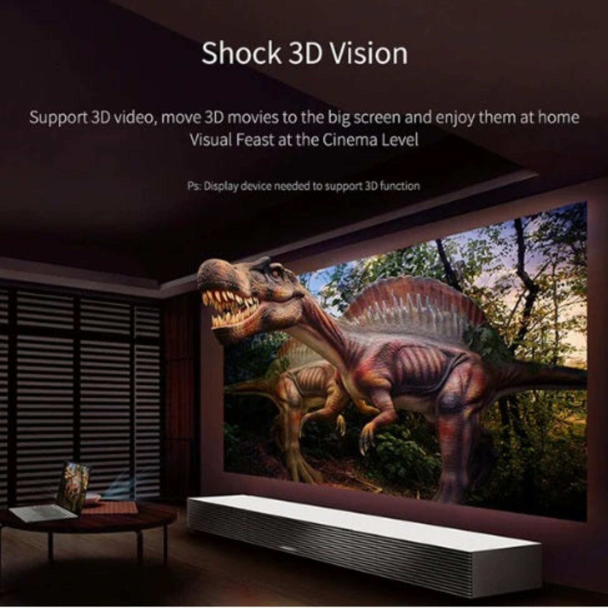 TV on stand using Hagibis HDMI extension cable to solve distance problem between devices.