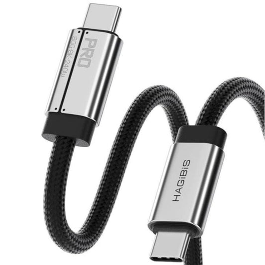 Hagibis USB4 V2 Type-C to Type-C cable showcasing premium durability and performance design.