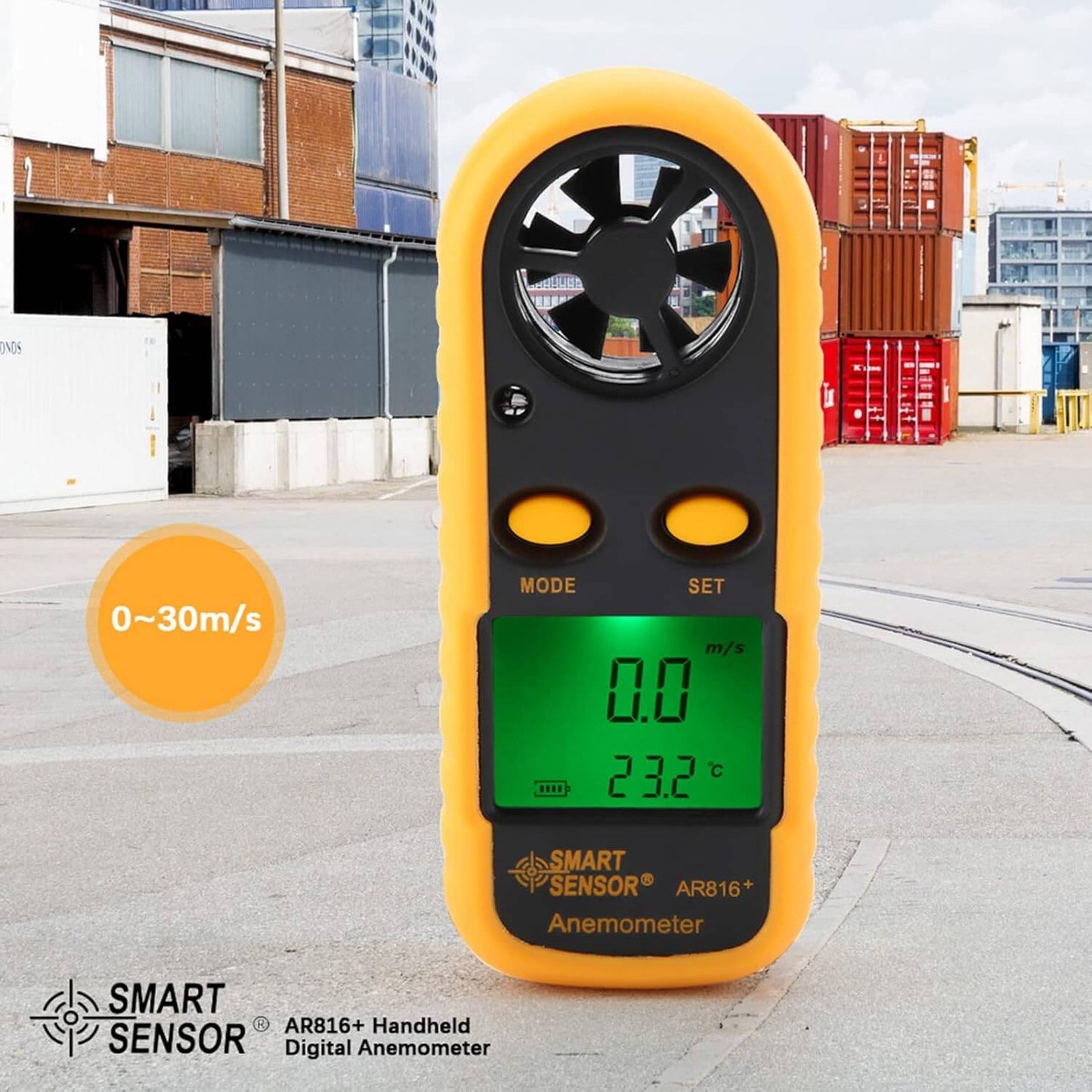 Smart Sensor AR816+ Handheld Digital Anemometer & Temp Meter - Sun Cheong Computer Company Limited