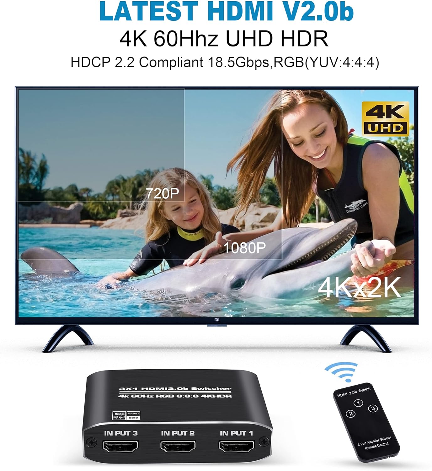HDMI2.0選擇器3入1出 (4K)