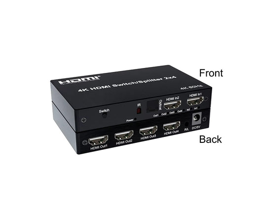 hdmi 2 in 4 out hk