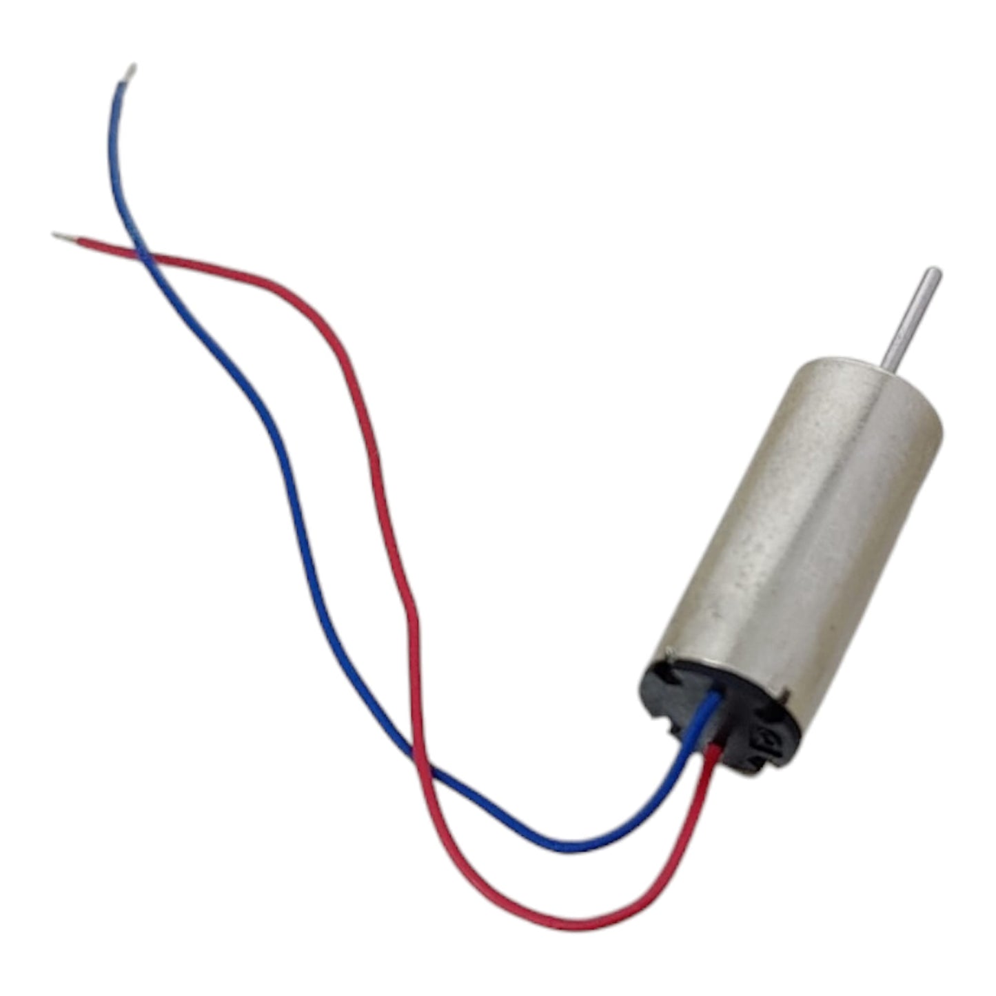 Close up of 0.8mm shaft on 3.7V coreless motor