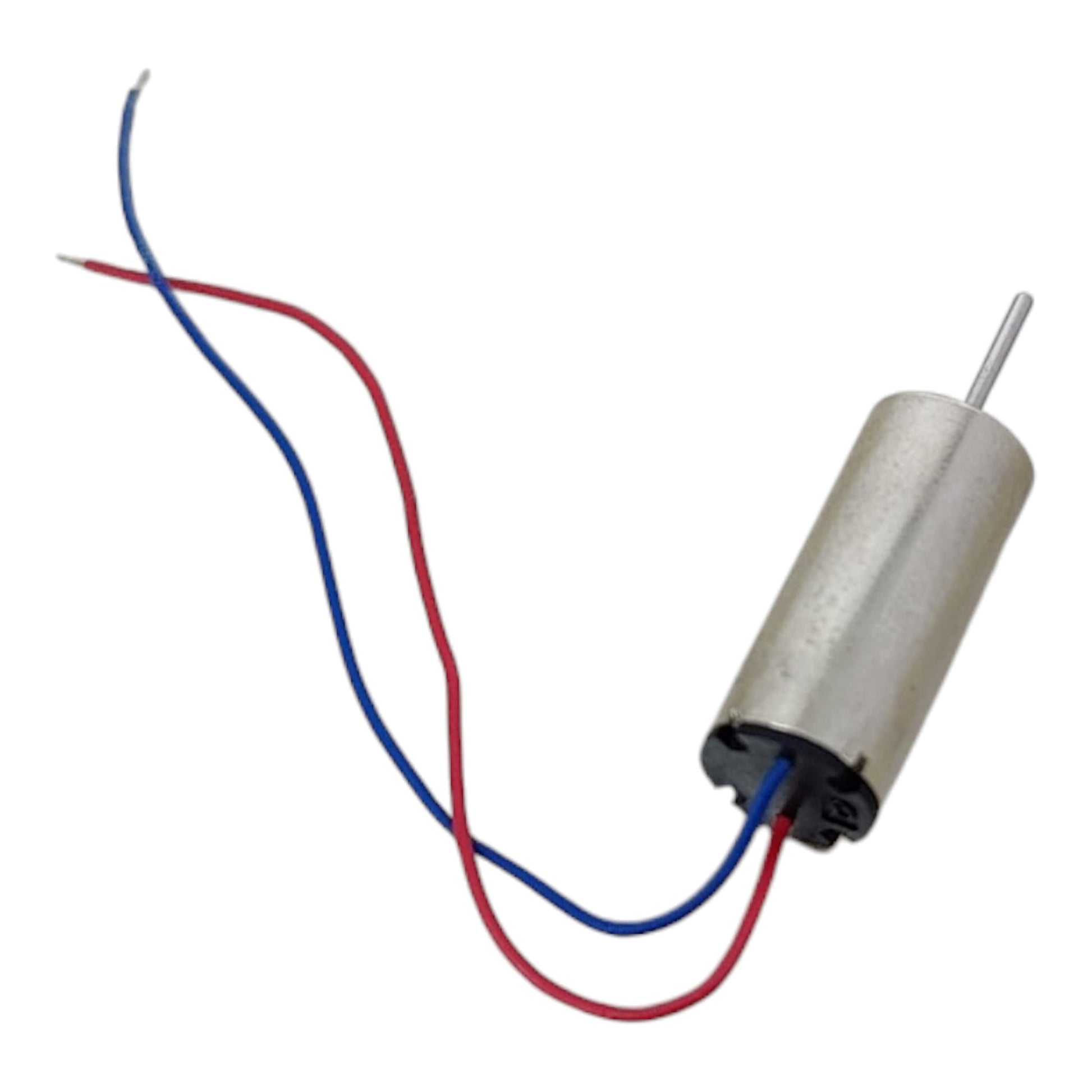 Close up of 0.8mm shaft on 3.7V coreless motor
