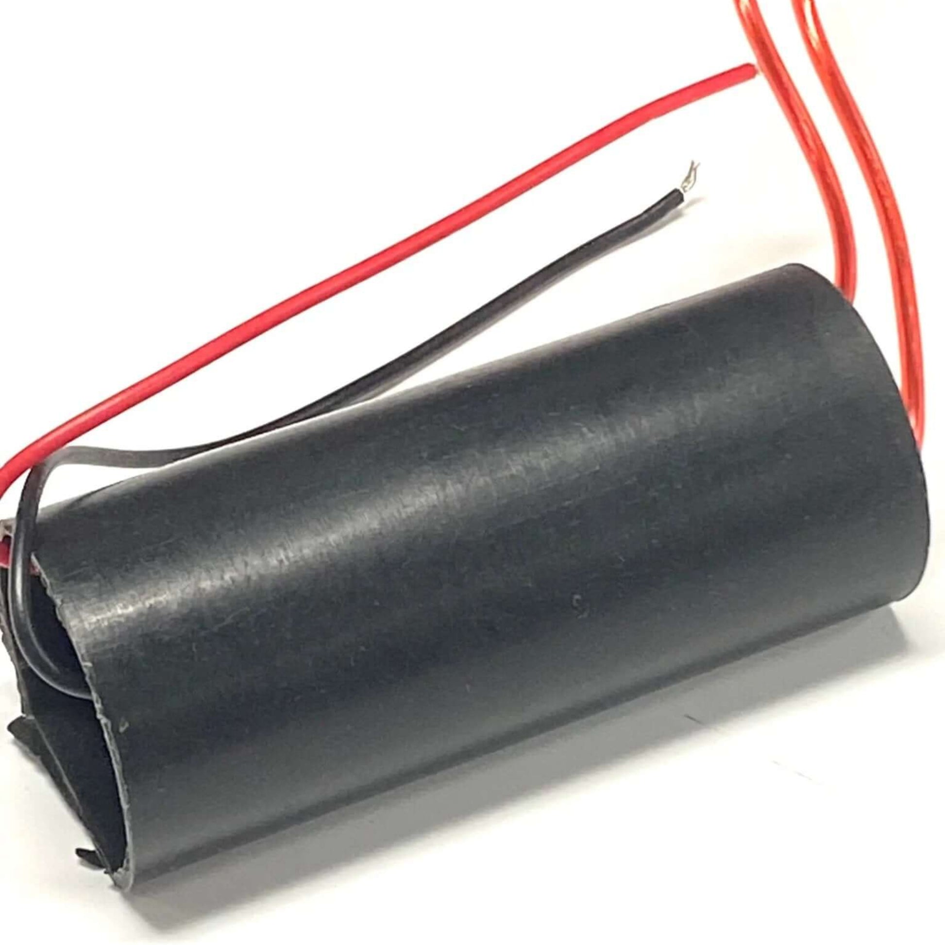 3-6V to 400KV high voltage generator module with red and black wires, compact size for voltage boosting applications.