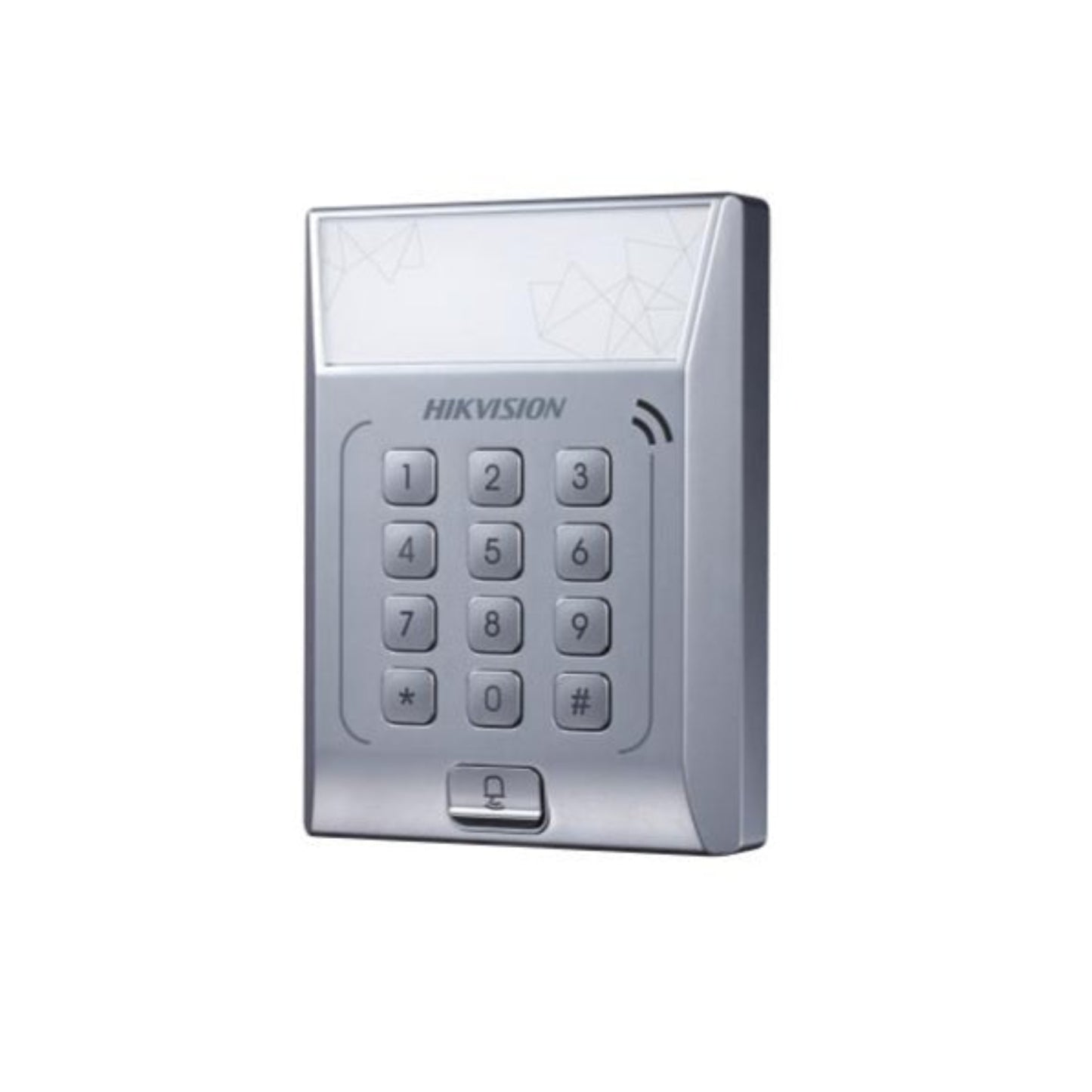 Hikvision DS-K1T801E access control terminal front view with keypad