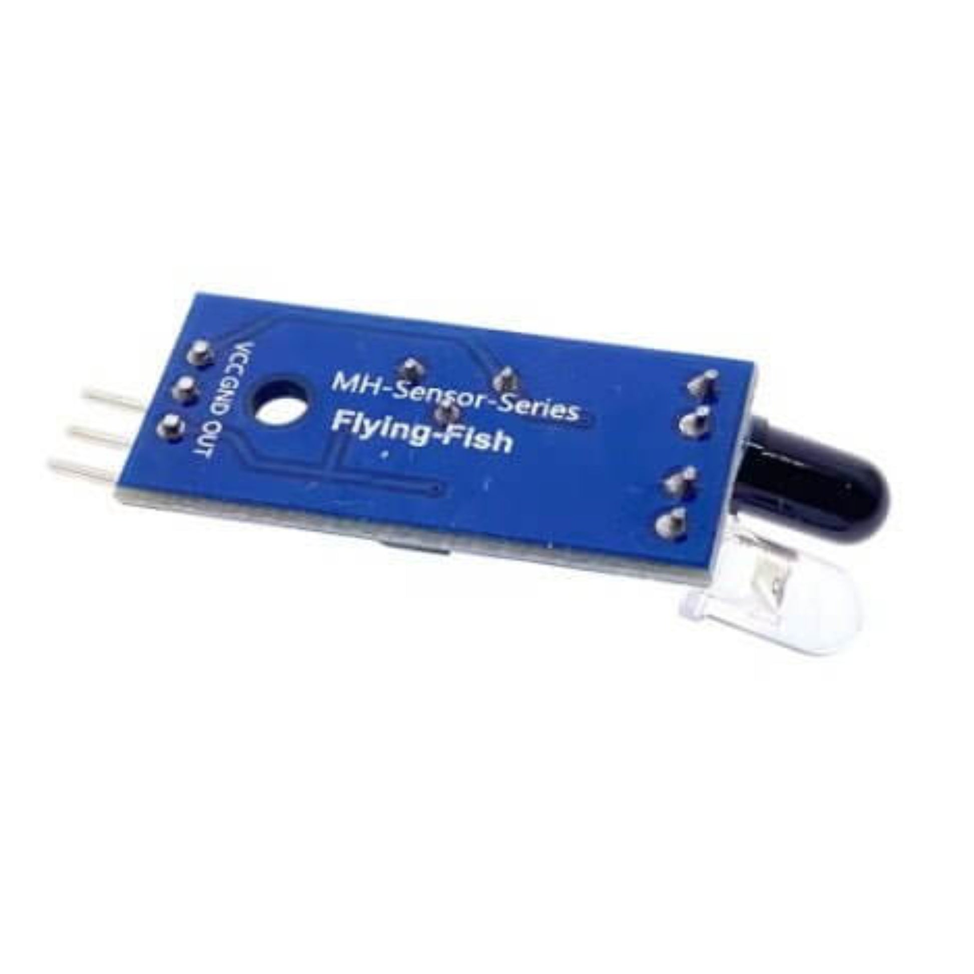 Arduino IR obstacle avoidance sensor module for detecting obstacles within 2-30 cm range.