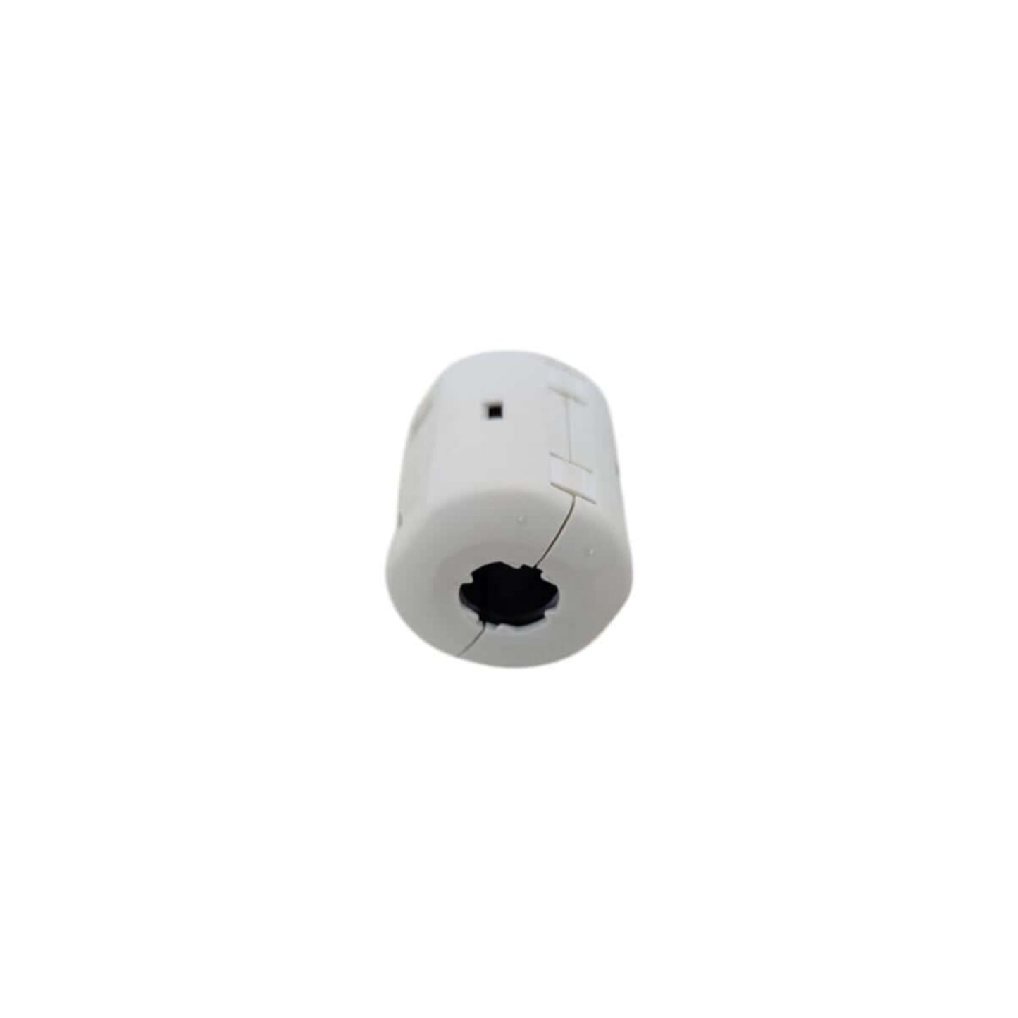 Japan KG RFC-10 split toroidal ferrite core with plastic housing for signal cable noise filtering.