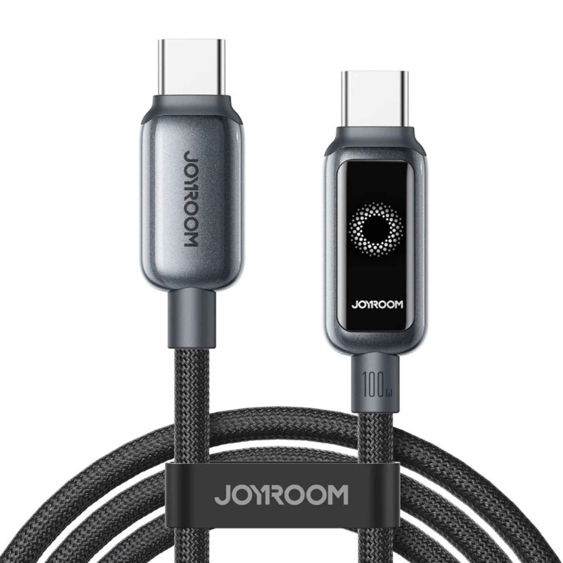 JOYROOM StarFlight Series 100W USB-C to USB-C PD fast charging cable with smart LED indicator.