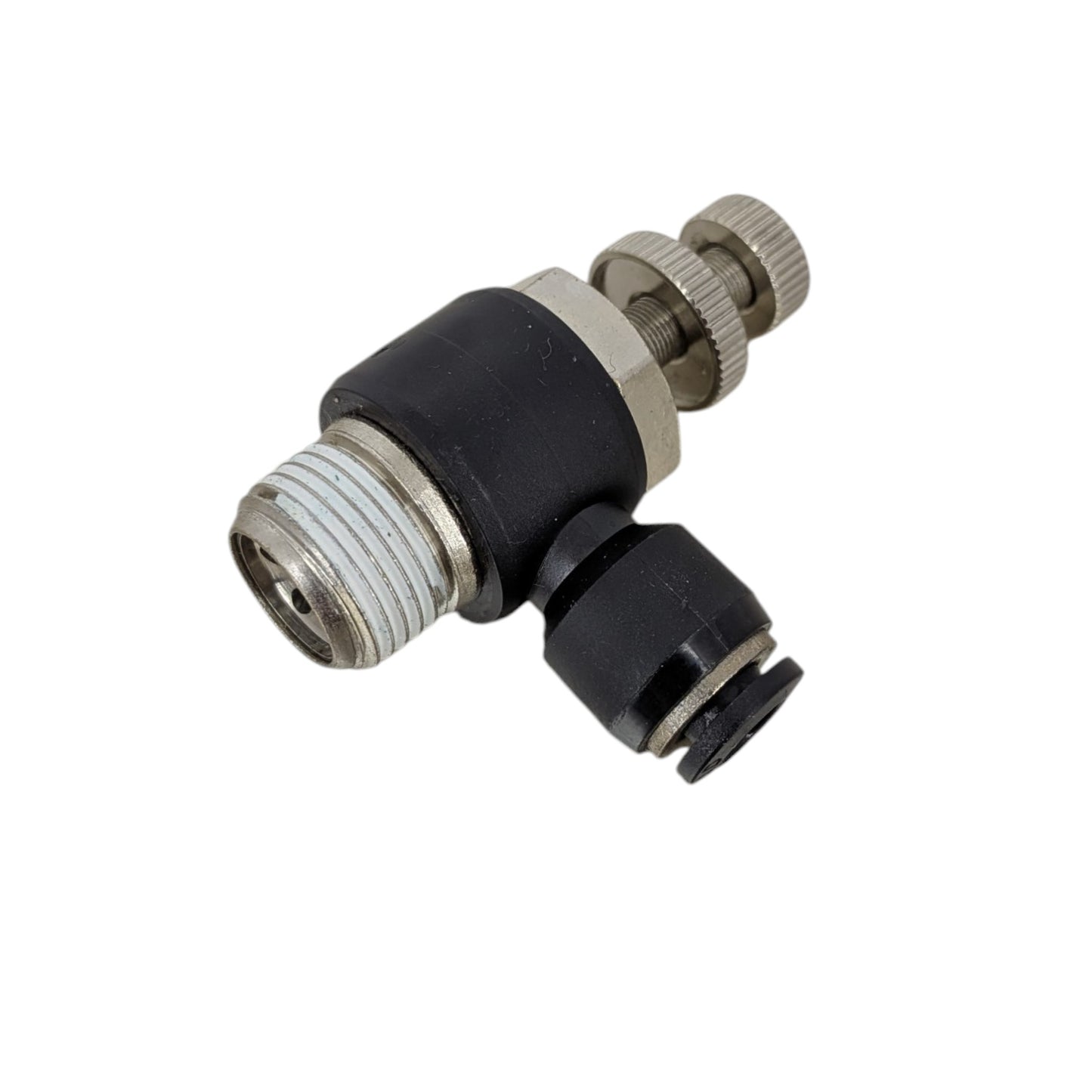 JSC6-03 氣動調速接頭 (6mm接管, 3/8吋螺紋)，大型電子百貨齊全配備，提供售後及現場技術支援。