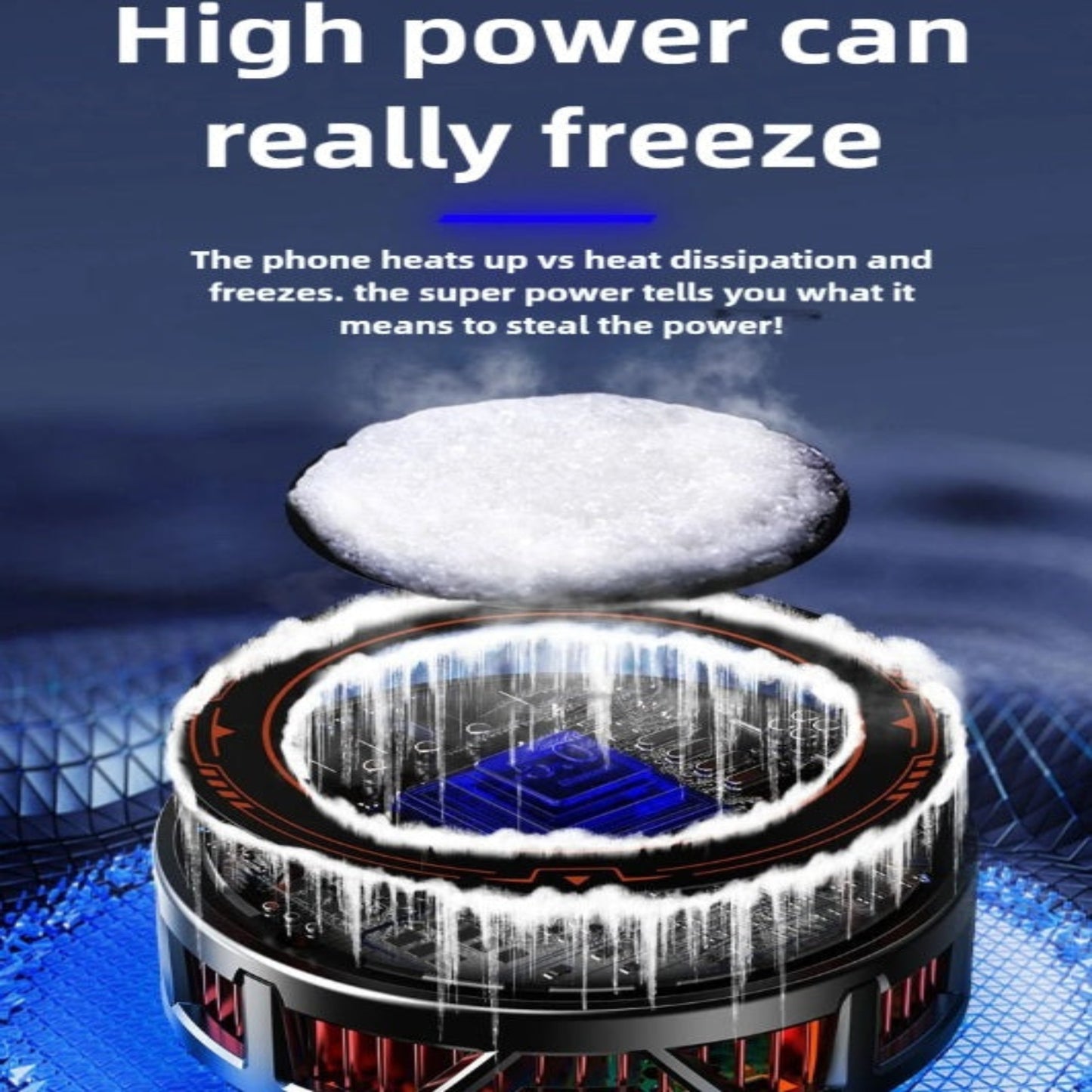 15W high power semiconductor cooling surface of K31 radiator reaching freezing temperatures.