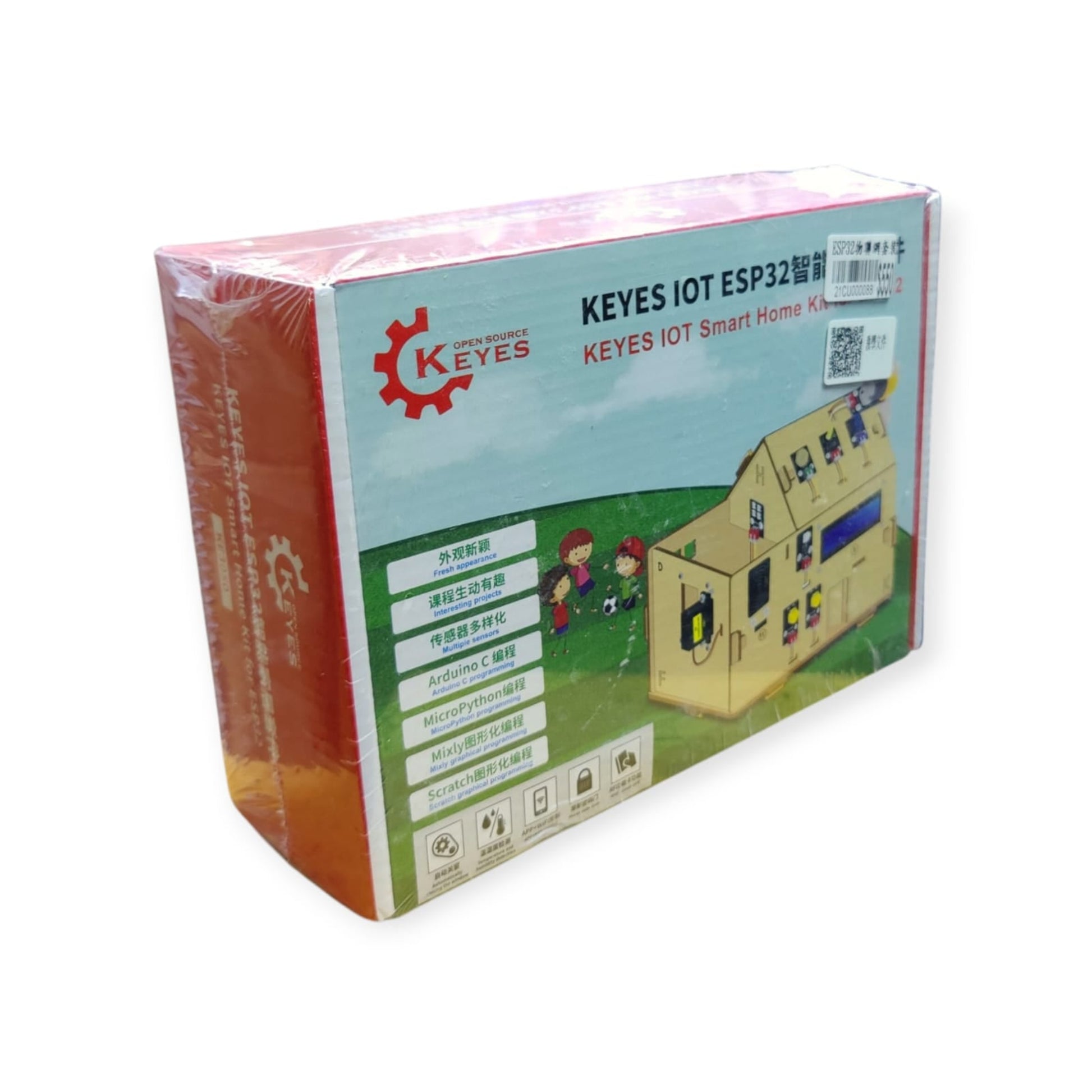 The retail packaging box for the KEYES IOT ESP32 Smart Home Kit.