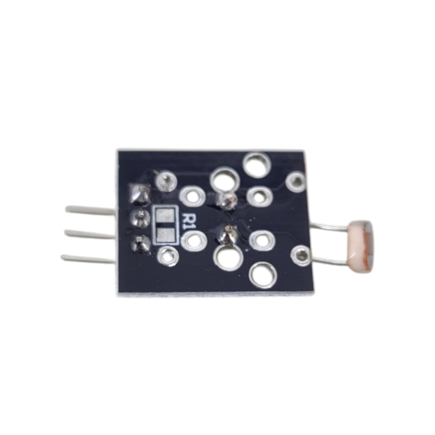 Back view of KY-018 PCB showing high-quality soldering and circuit traces