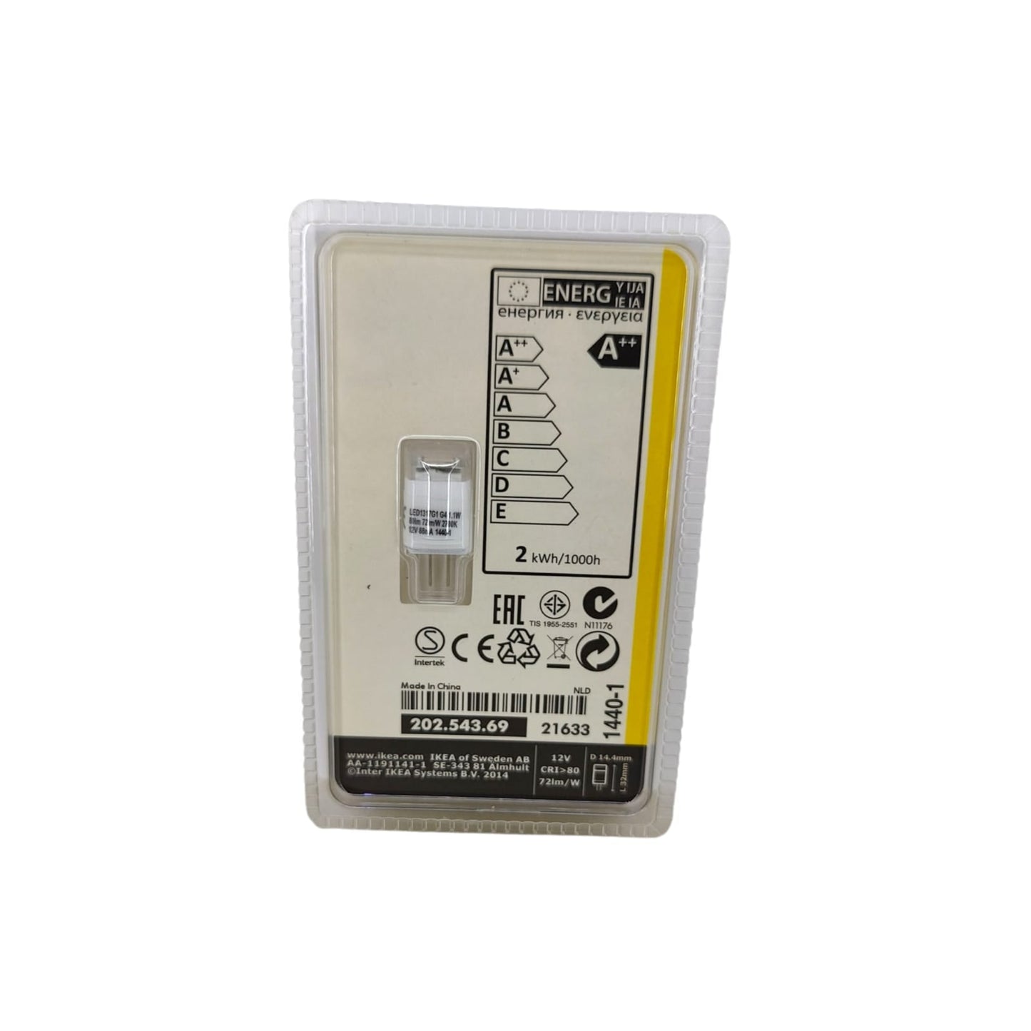 Compact LEDARE G4 8-24V bulb showing G4 bi-pin base, ideal for small fixtures.