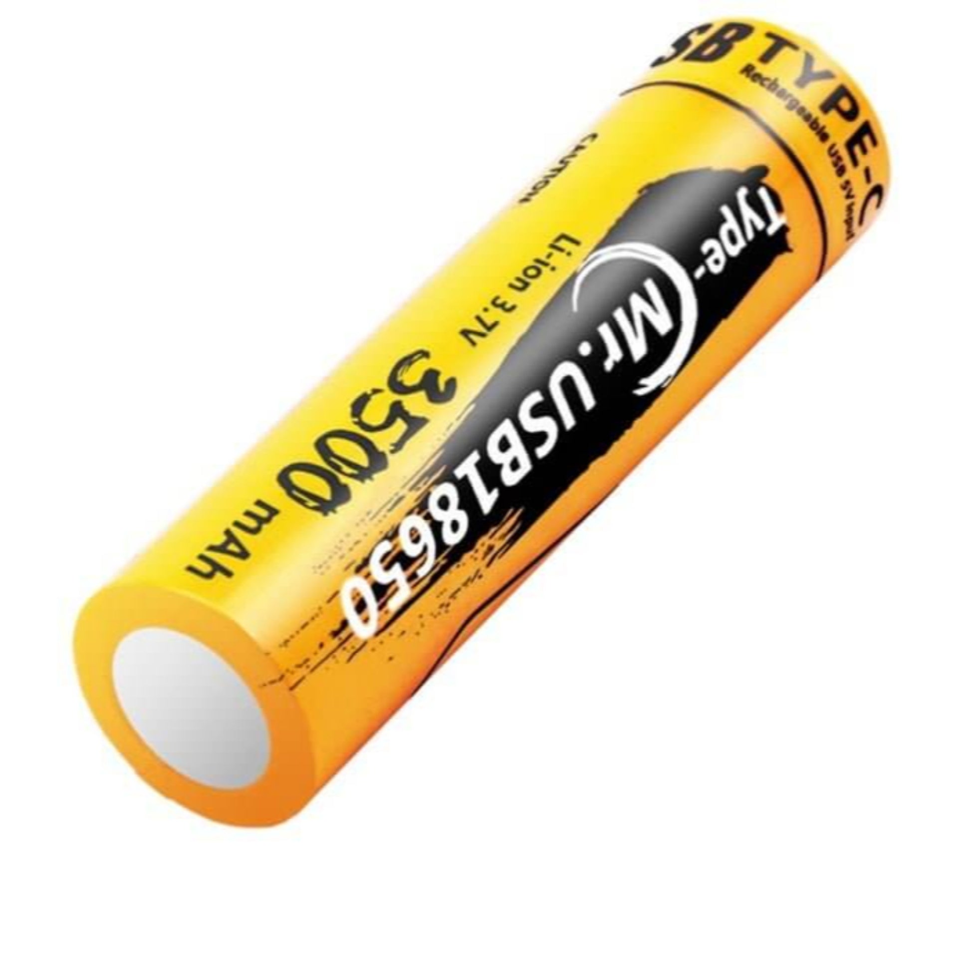 LiitoKala USB-C 18650 rechargeable battery, 3500mAh capacity, featuring Type-C charging technology.