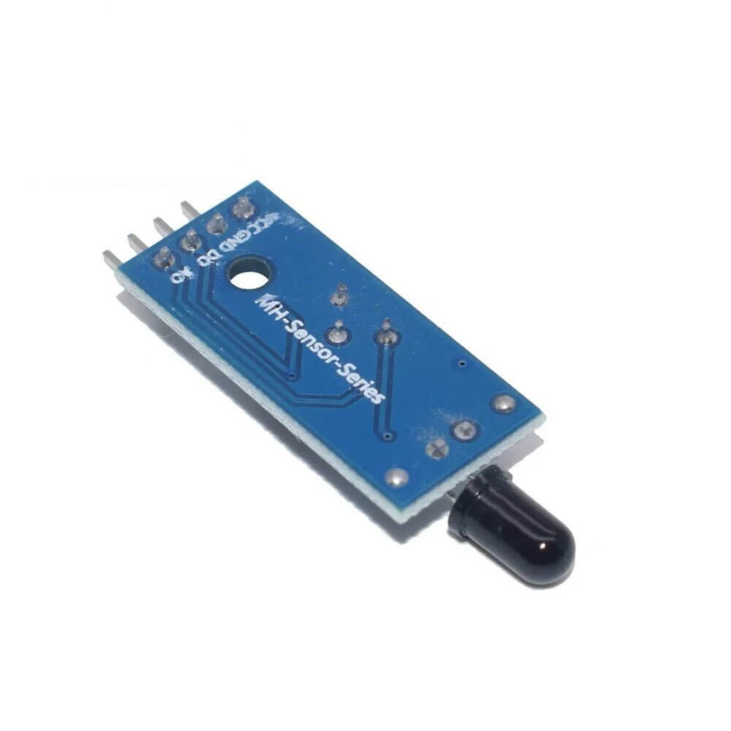 4 Pin IR Flame Sensor Module for Arduino, LM393 fire detector with infrared receiver for DIY projects.