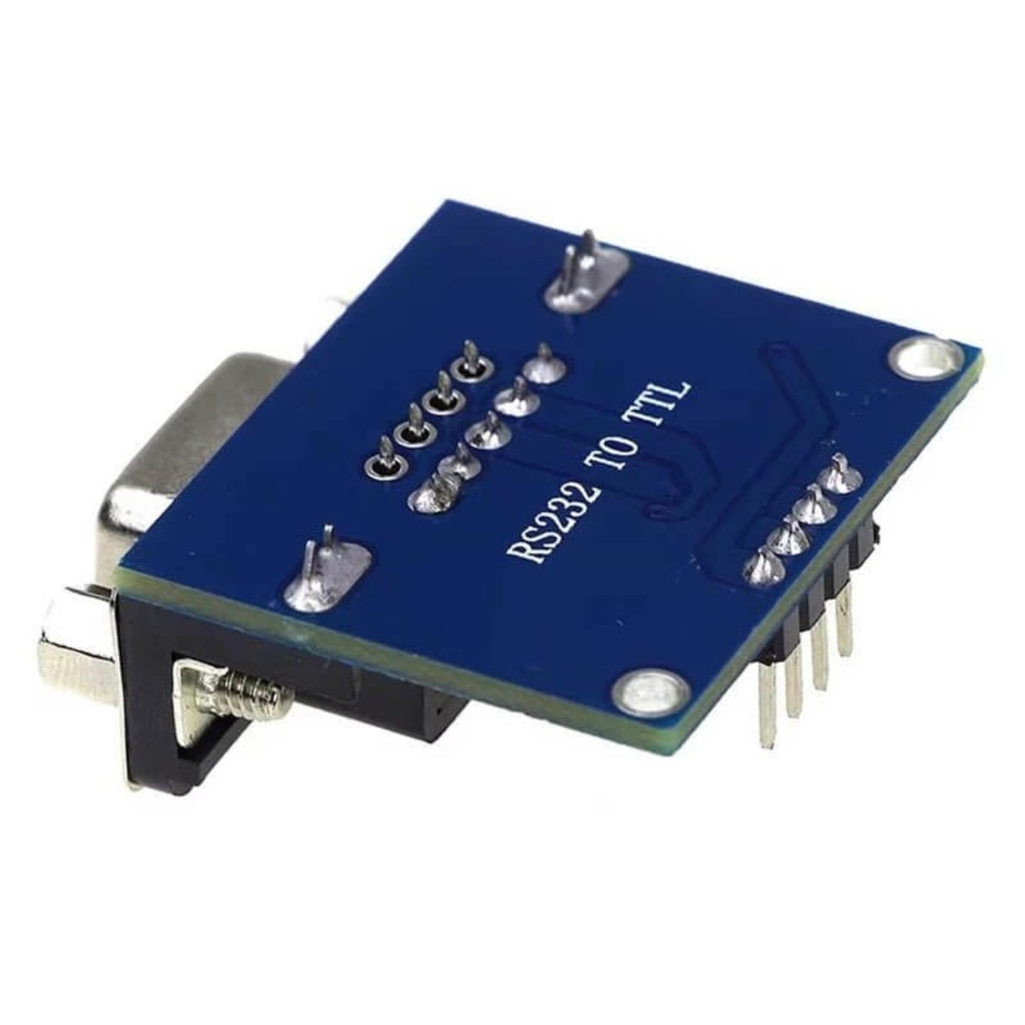 RS232 to TTL converter module for Arduino, featuring DB9 connector and ideal for microcontroller programming.