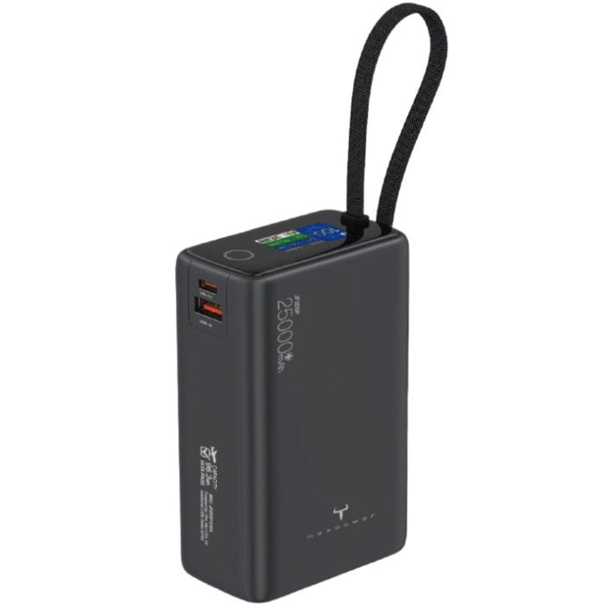 Maxpower JF250P in Space Grey color with built-in cable extended.