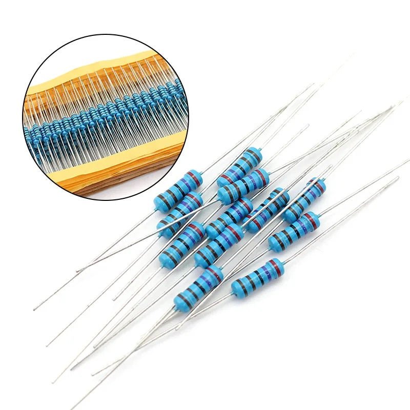 600pcs 1/4W Metal Film Resistor Kit - 30 Values (10Ω - 1MΩ) - Sun Cheong Computer Company Limited