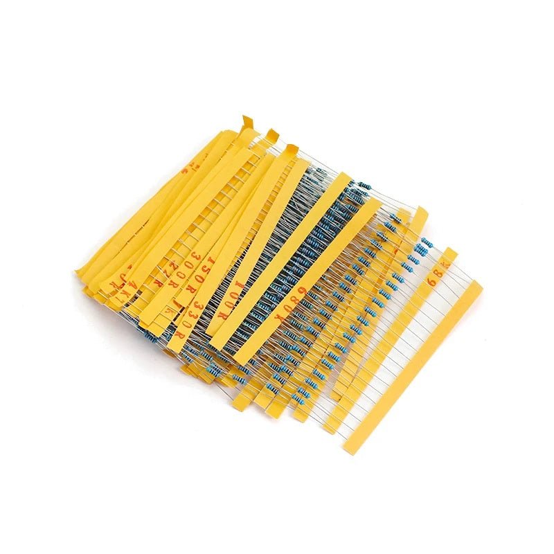 600pcs 1/4W Metal Film Resistor Kit - 30 Values (10Ω - 1MΩ) - Sun Cheong Computer Company Limited