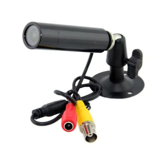 Front angle of the Mini AHD Bullet Camera 1080P showing the compact cylindrical body and lens.