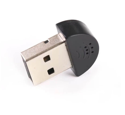 Compact Mini USB Microphone for PC and Raspberry Pi, plug-and-play design for easy use.