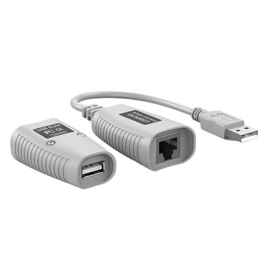 MT-VIKI MT-150FT USB to RJ45 extender transmitter and receiver set for long-distance connection.