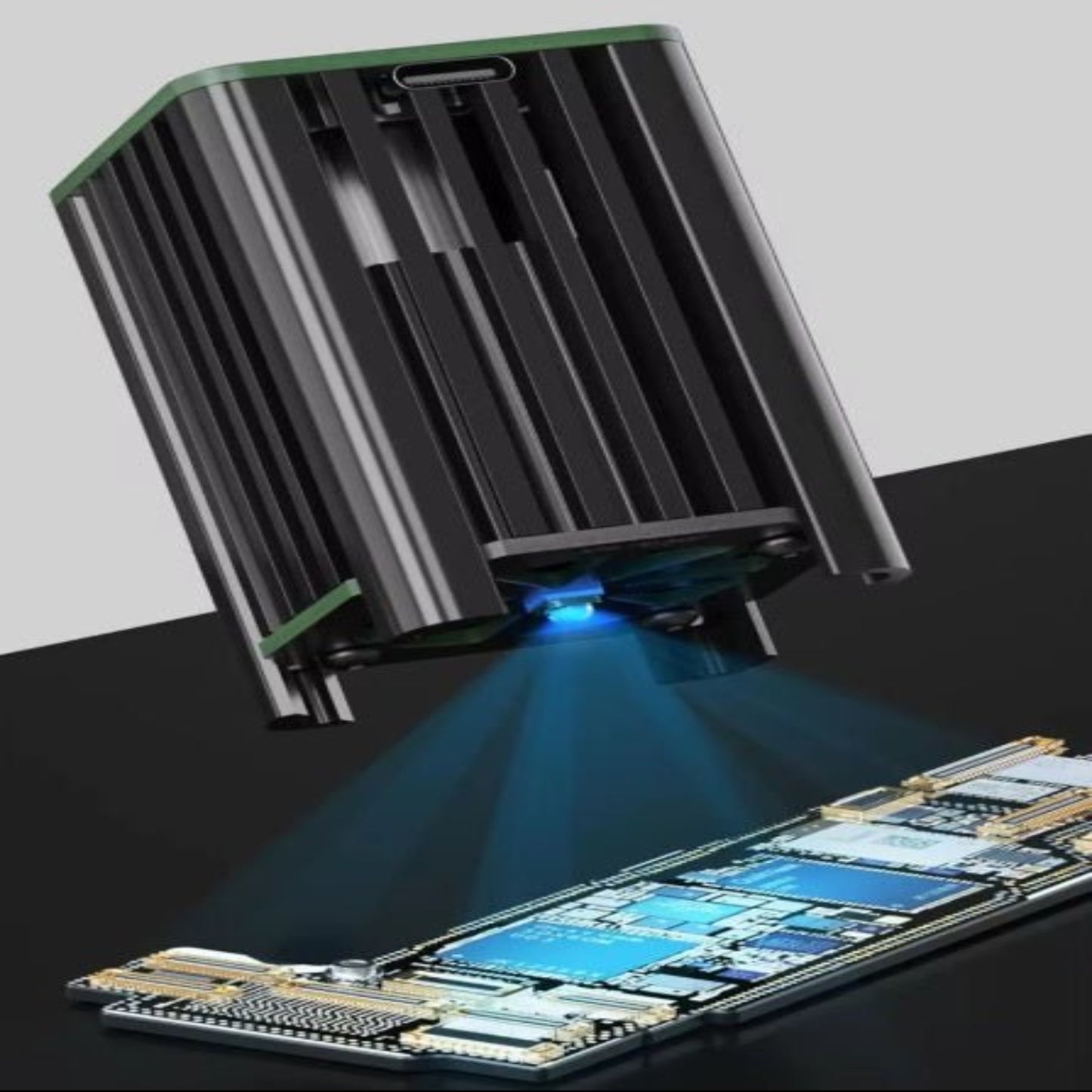 LG Foot 3W quartz glass UV lamp for fast curing and cooling in electronic maintenance.