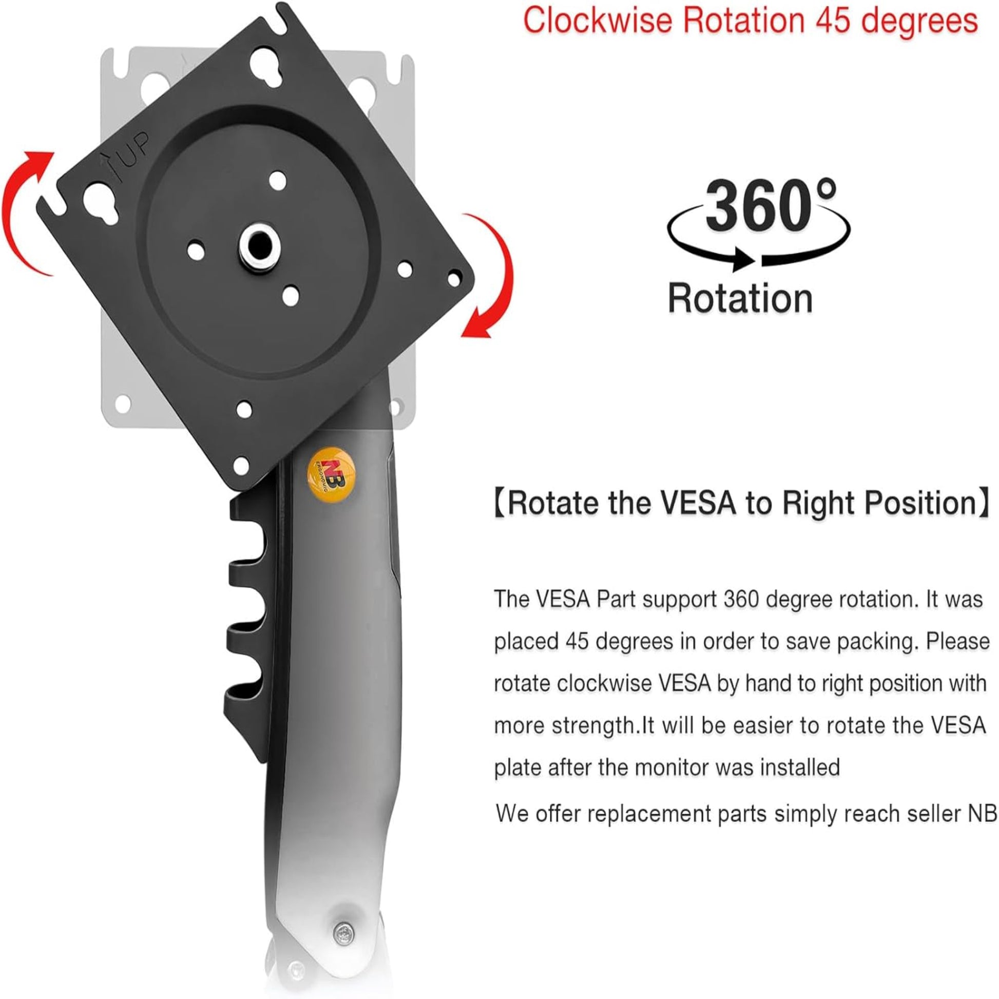 VESA 安裝板支援360度旋轉，用家可輕易將顯示畫面切換至直向或橫向。深水埗實體店提供即場技術支援與解答。