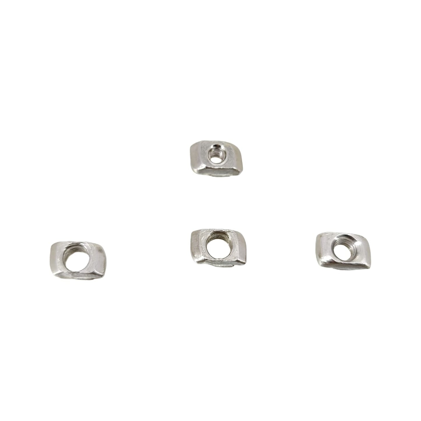 Top and bottom view of M3 M4 M5 sliding T-nuts for aluminum profile