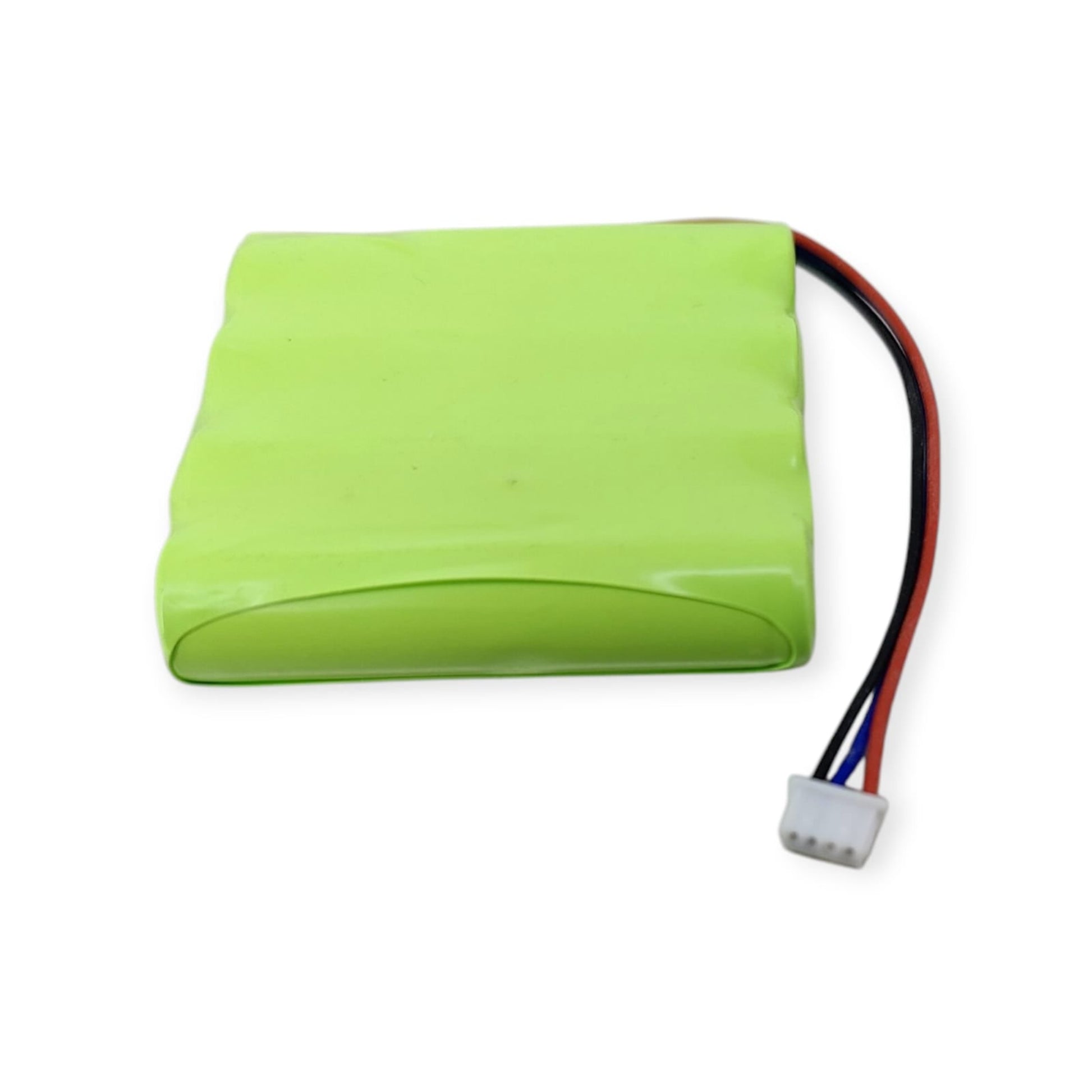 4.8V 600mAh NiMH battery pack, high-quality rechargeable and eco-friendly, size 40mm×45mm×11mm.