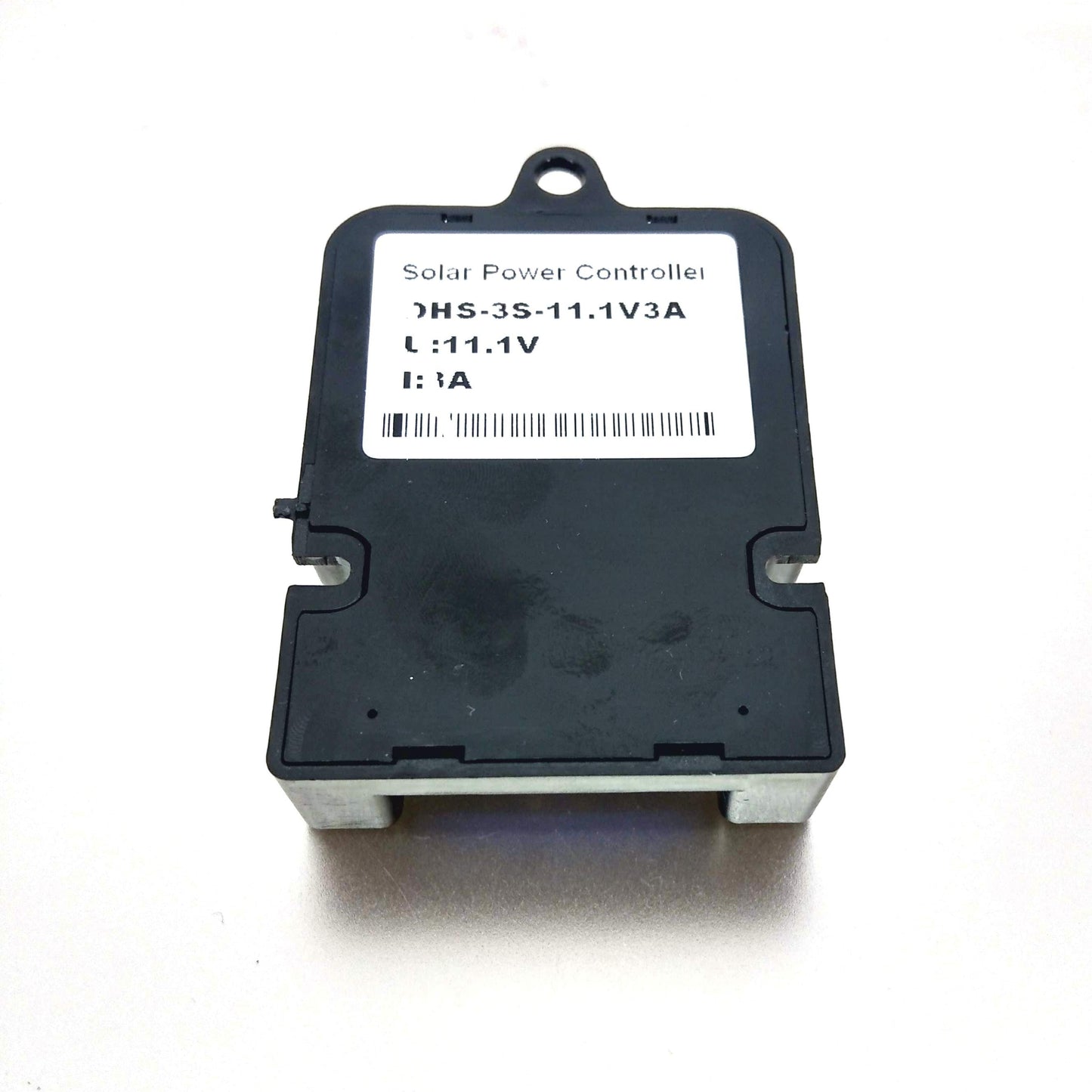 OHS-3S 11.1V 3A 太陽能充電控制器背面規格標籤，列明支援 11.1V 電壓及 3A 最大電流。