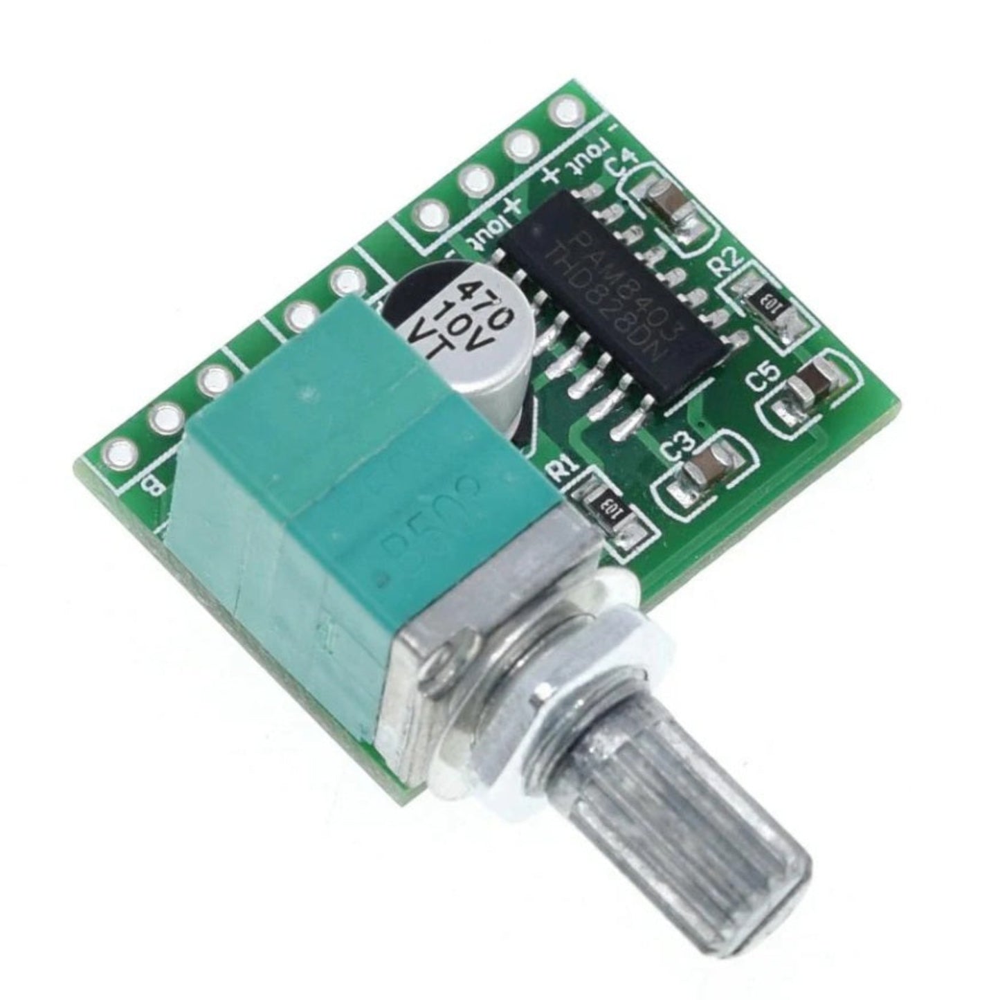 PAM8403 5V Audio Amplifier Board with Volume Control Knob