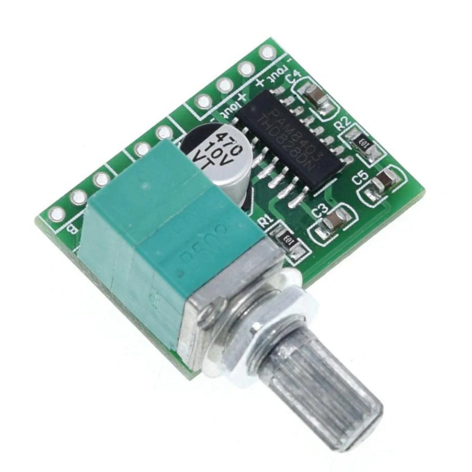 PAM8403 5V Audio Amplifier Board with Volume Control Knob