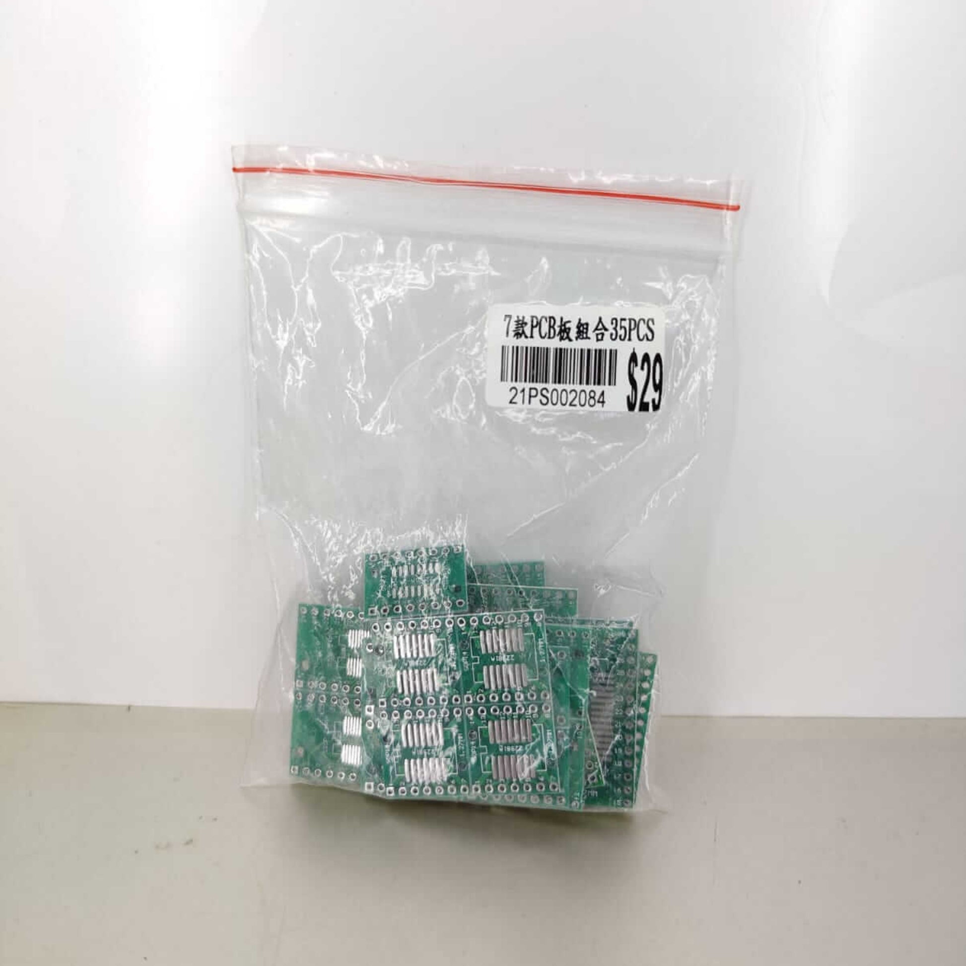 Retail packaging of 35pcs PCB adapter board kit