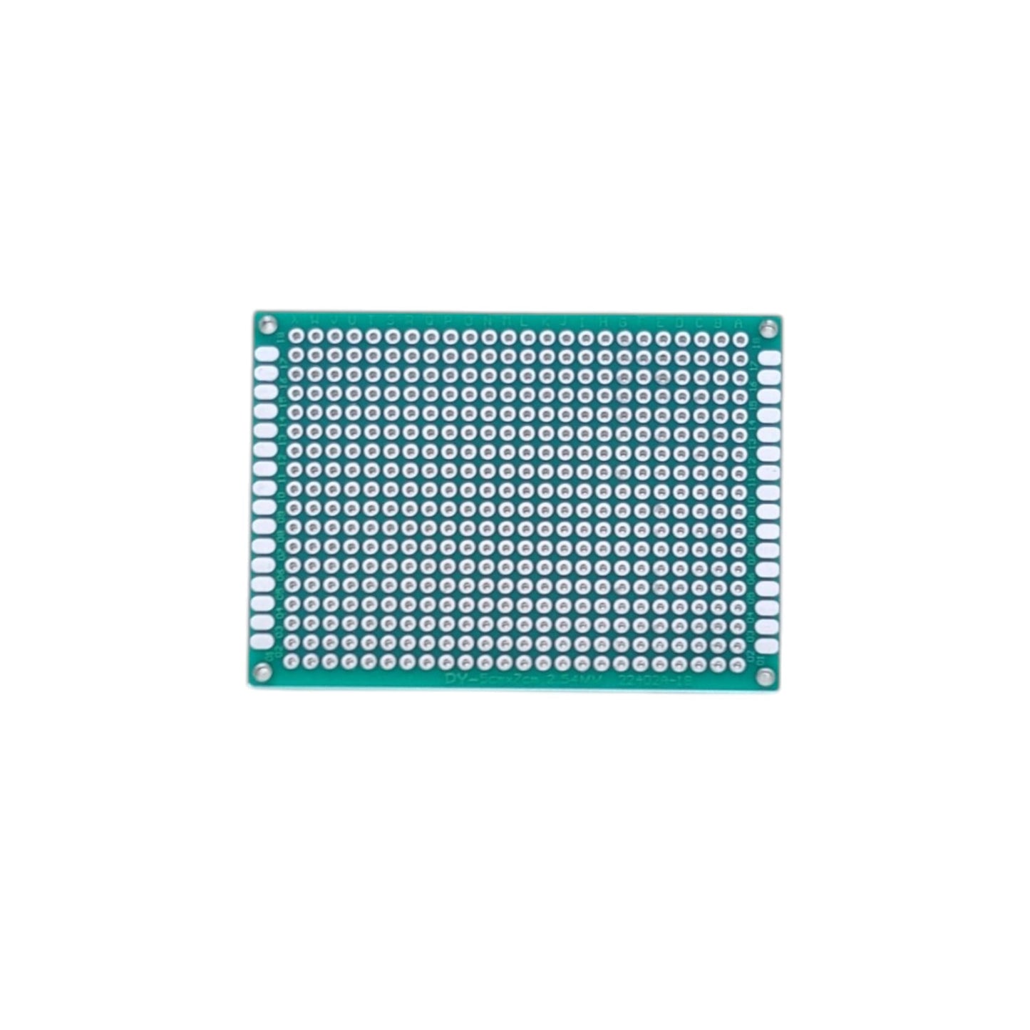5x7cm double-sided PCB prototyping board.